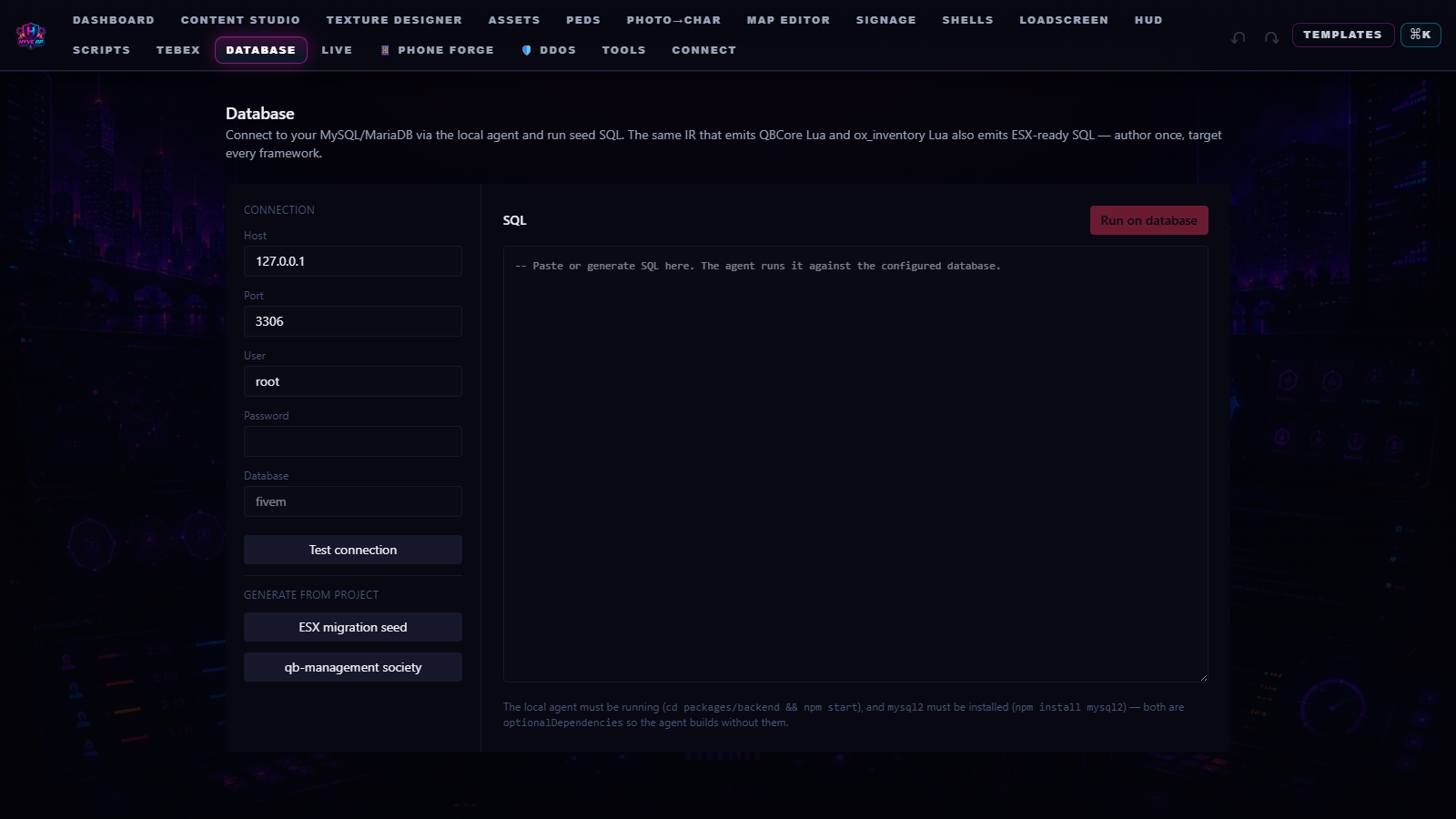 HYVE Database & Migration