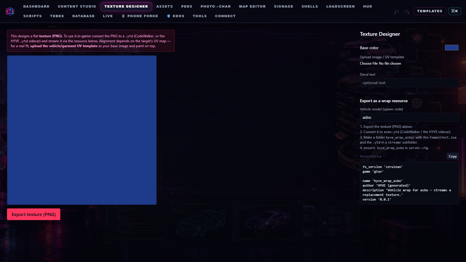 HYVE Texture Designer