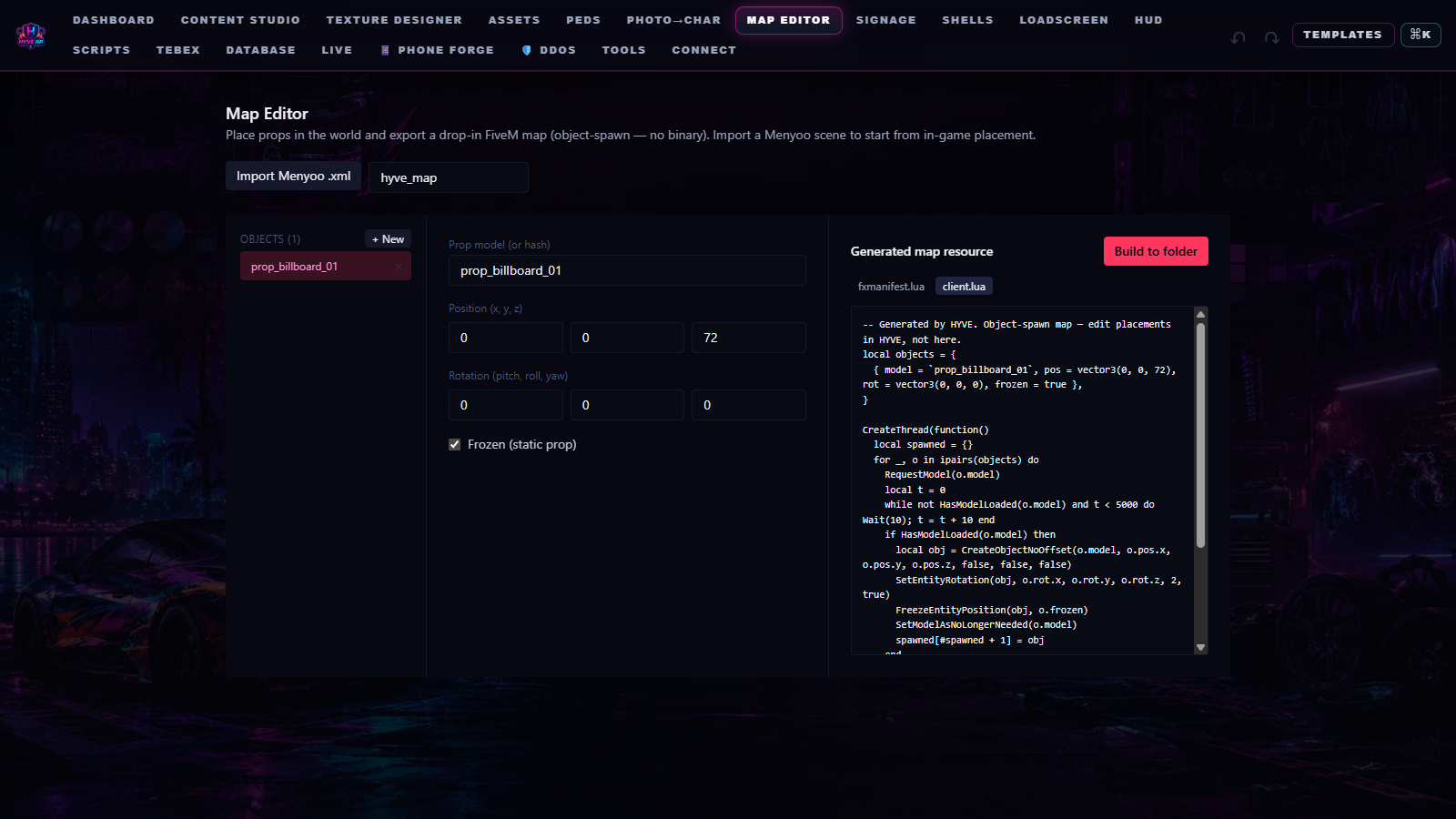 HYVE Map Editor